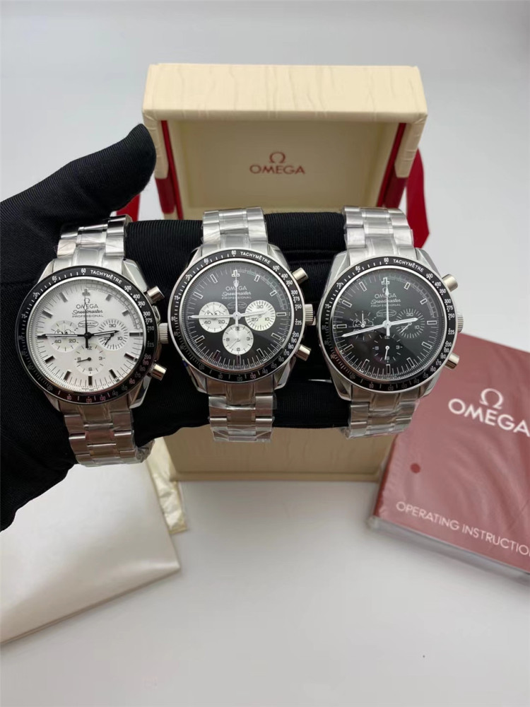 Men's Quartz Watch Chronograph 904L Stainless Steel 42mm-OG 89