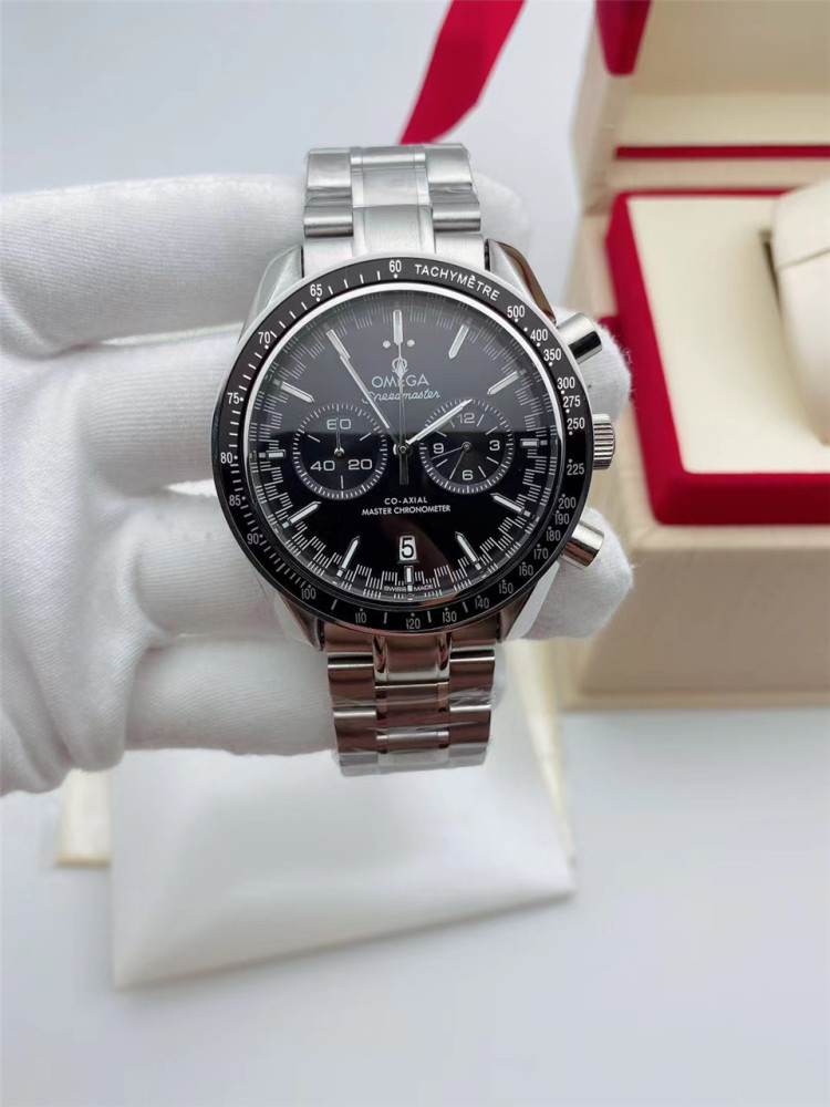 Men's Quartz Watch Chronograph 904L Stainless Steel 42mm-OG 65