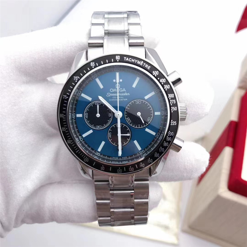 Men's Quartz Watch Chronograph 904L Stainless Steel 42mm-OG 69