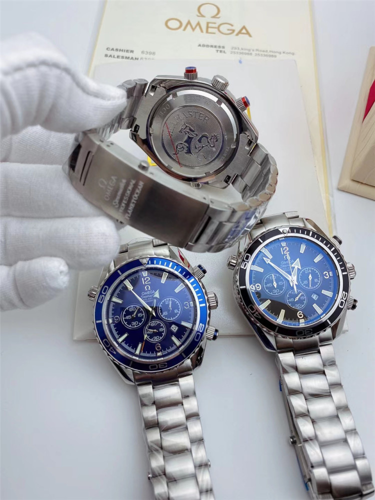 Men's Quartz Watch Chronograph 904L Stainless Steel 42mm-OG 78