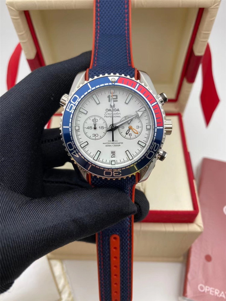 Men's Quartz Watch Chronograph 904L Stainless Steel 42mm-OG 64
