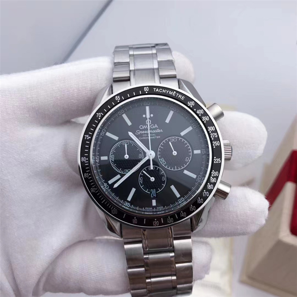 Men's Quartz Watch Chronograph 904L Stainless Steel 42mm-OG 69