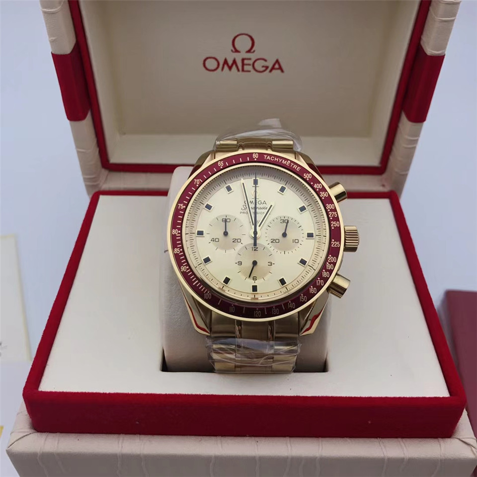 Men's Quartz Watch Chronograph 904L Stainless Steel 42mm-OG 73