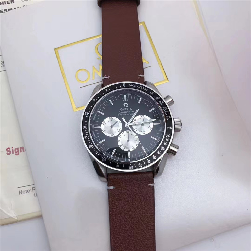 Men's Quartz Watch Chronograph 904L Stainless Steel 42mm-OG 66