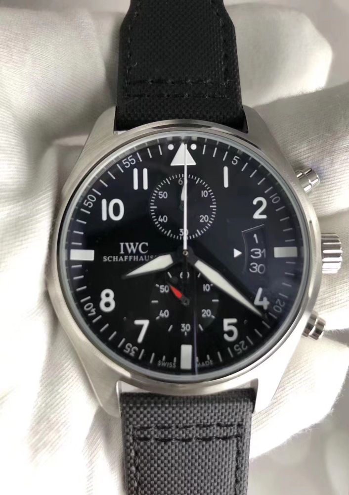 Men's Quartz Watch Chronograph 904L Stainless Steel 43mm-IC64