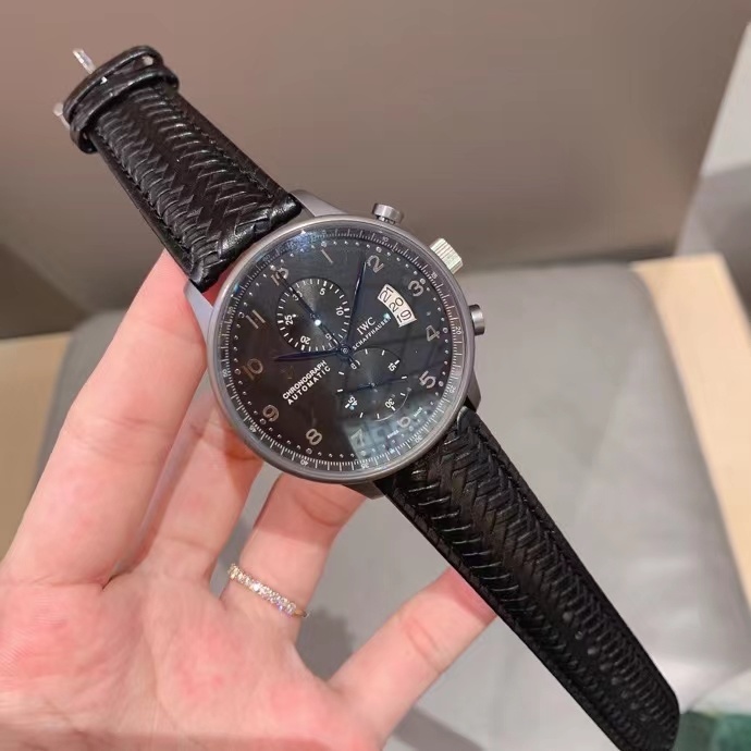 Men's Quartz Watch Chronograph 904L Stainless Steel 44mm-IC74