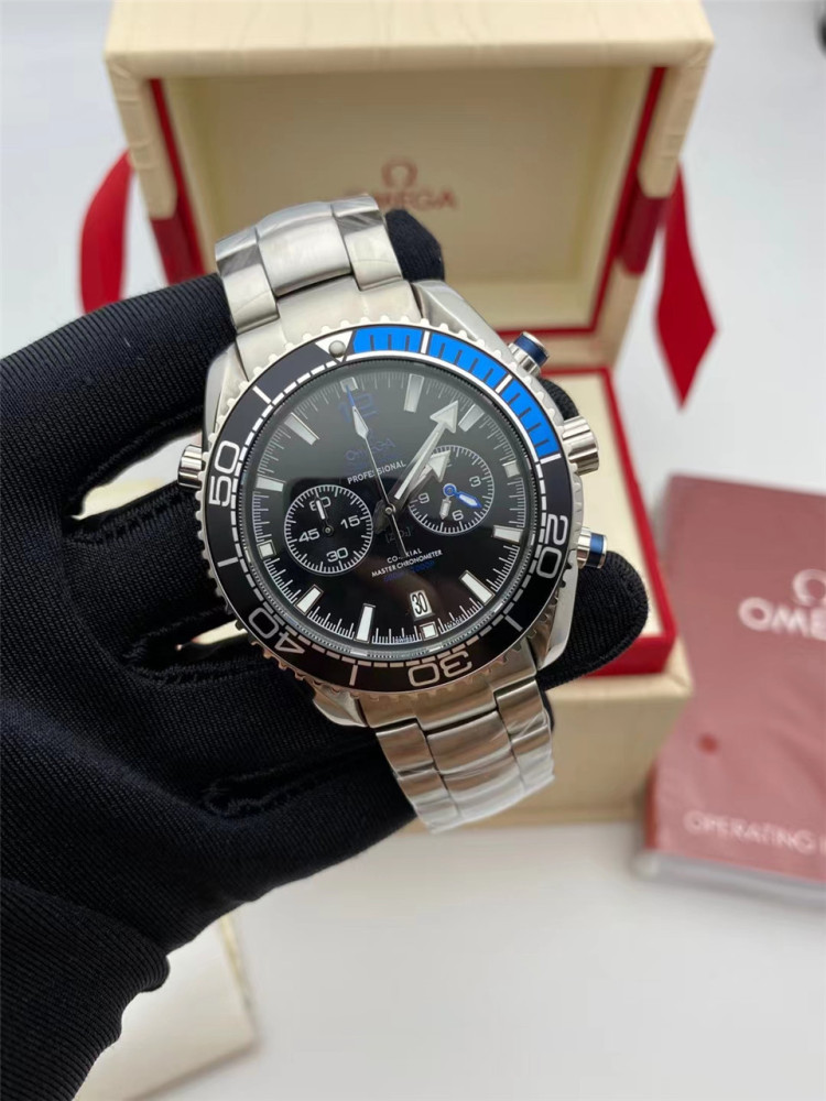 Men's Quartz Watch Chronograph 904L Stainless Steel 42mm-OG 70