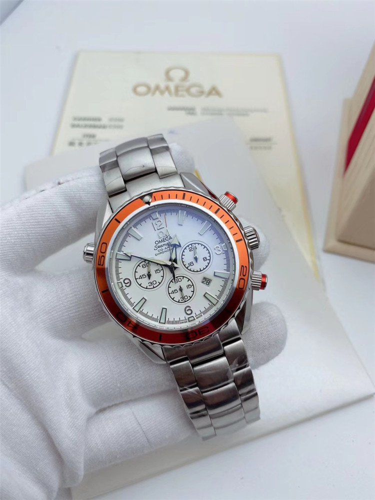 Men's Quartz Watch Chronograph 904L Stainless Steel 42mm-OG 78