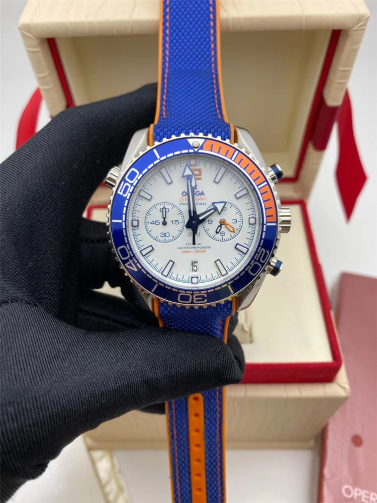 Men's Quartz Watch Chronograph 904L Stainless Steel 42mm-OG 64