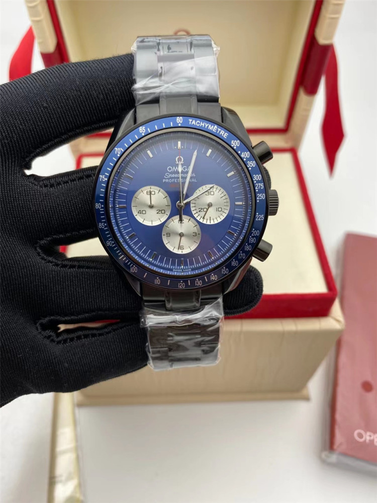 Men's Quartz Watch Chronograph 904L Stainless Steel 44mm-OG 91