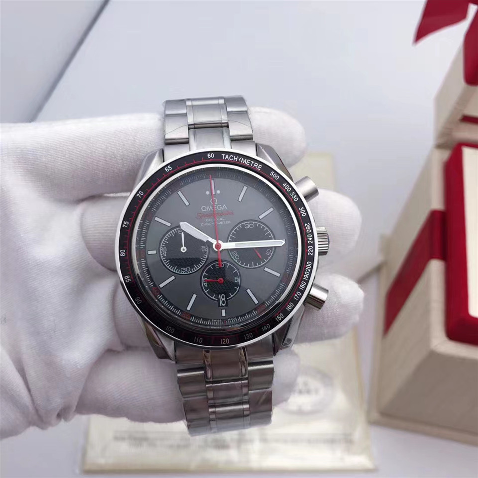 Men's Quartz Watch Chronograph 904L Stainless Steel 42mm-OG 69