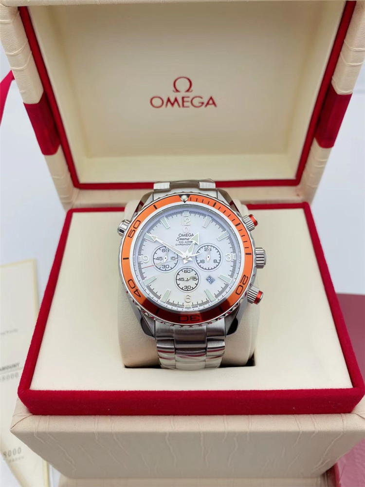 Men's Quartz Watch Chronograph 904L Stainless Steel 42mm-OG 78