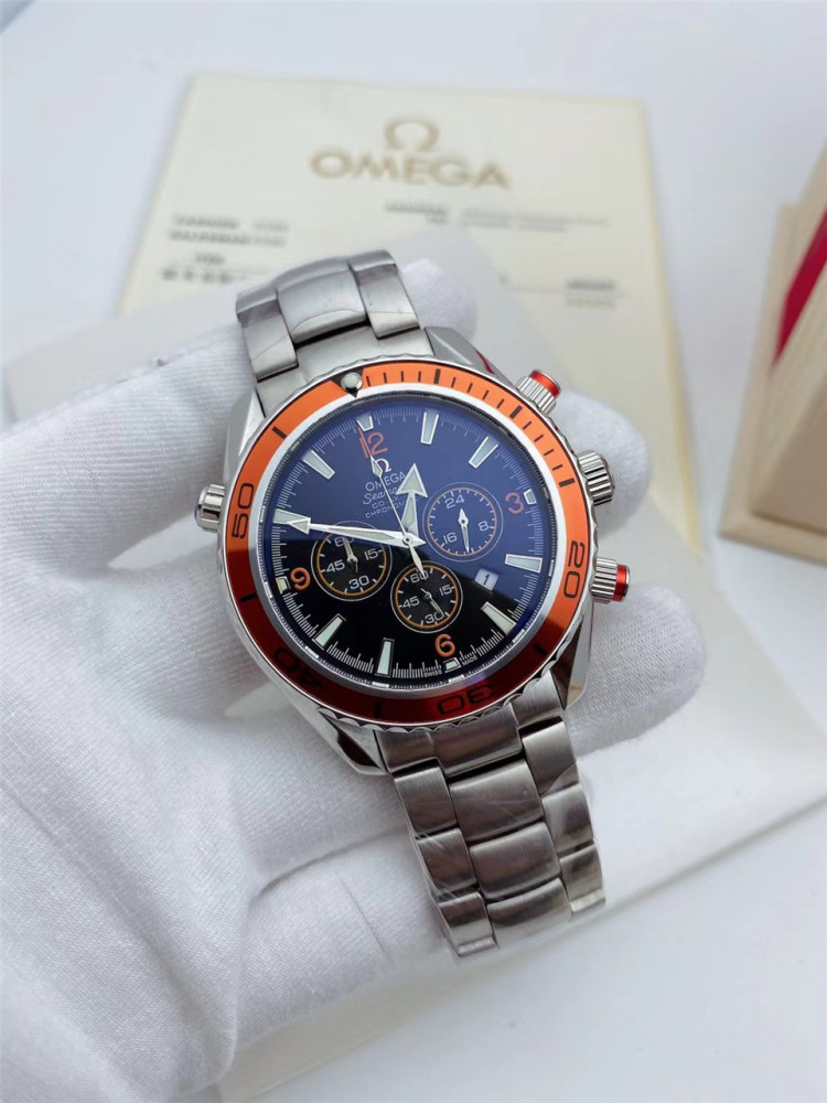 Men's Quartz Watch Chronograph 904L Stainless Steel 42mm-OG 78