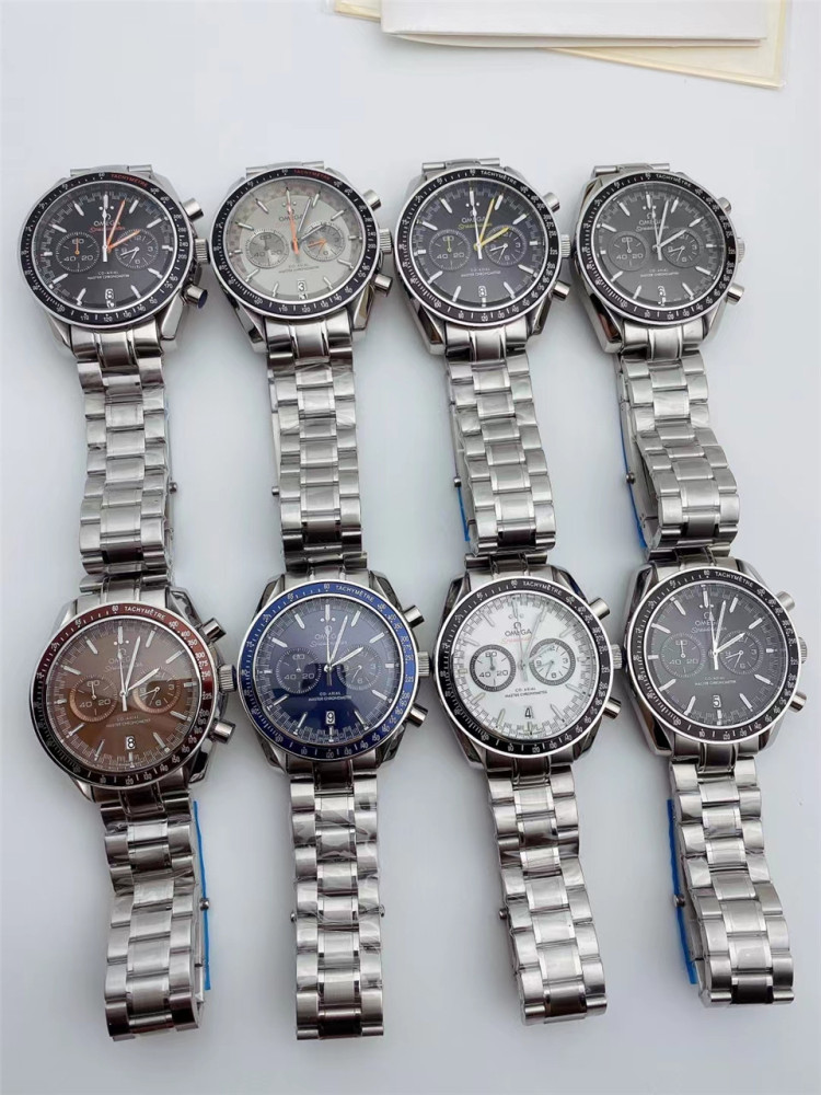 Men's Quartz Watch Chronograph 904L Stainless Steel 42mm-OG 65