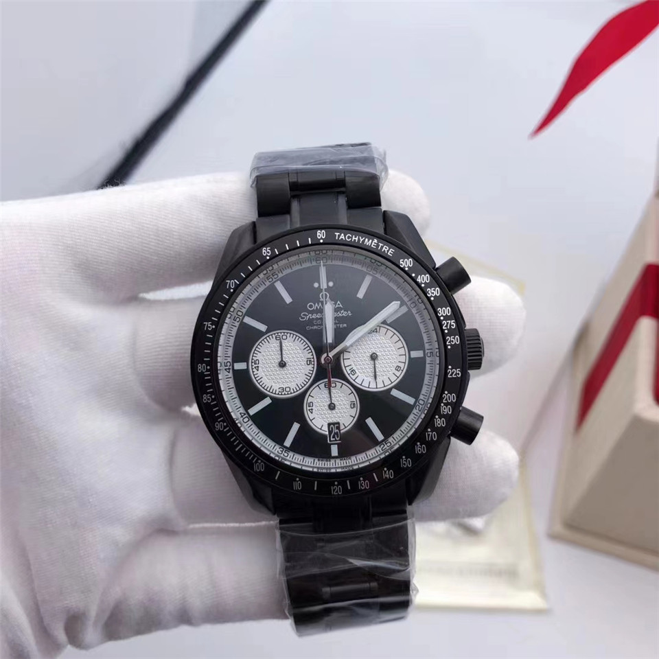 Men's Quartz Watch Chronograph 904L Stainless Steel 42mm-OG 69