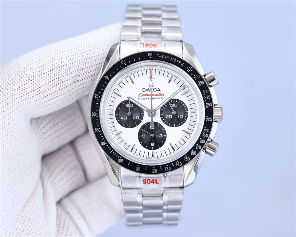 Men's Quartz Watch Chronograph 904L Stainless Steel 43mm-OG 99