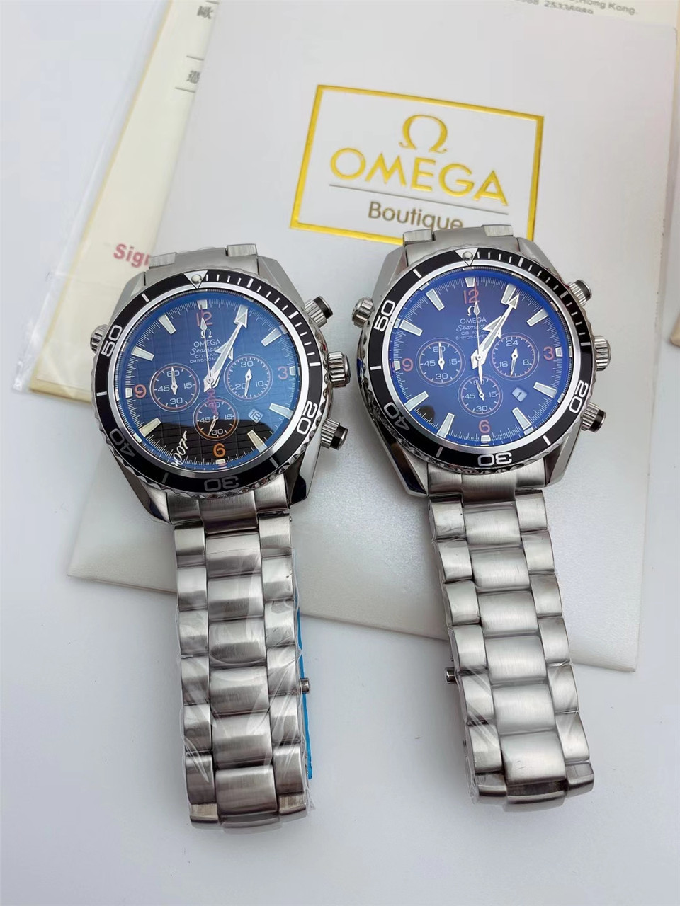 Men's Quartz Watch Chronograph 904L Stainless Steel 42mm-OG 78