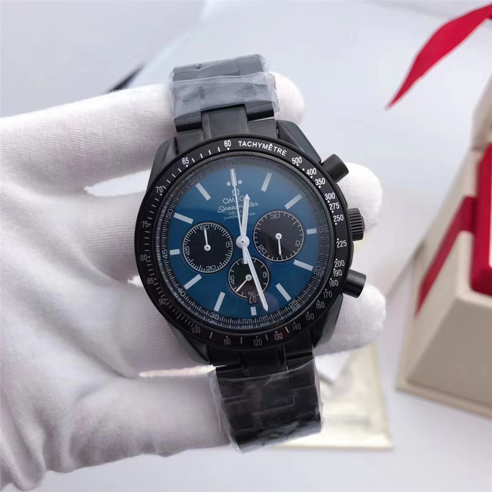 Men's Quartz Watch Chronograph 904L Stainless Steel 42mm-OG 69