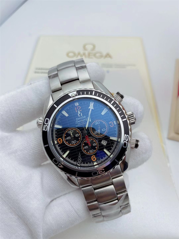 Men's Quartz Watch Chronograph 904L Stainless Steel 42mm-OG 78