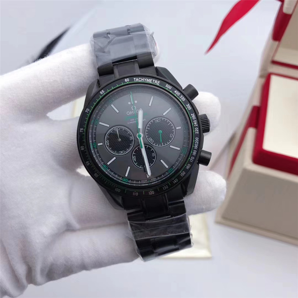 Men's Quartz Watch Chronograph 904L Stainless Steel 42mm-OG 69
