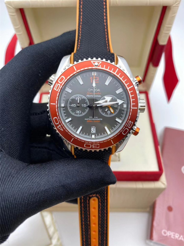 Men's Quartz Watch Chronograph 904L Stainless Steel 42mm-OG 64