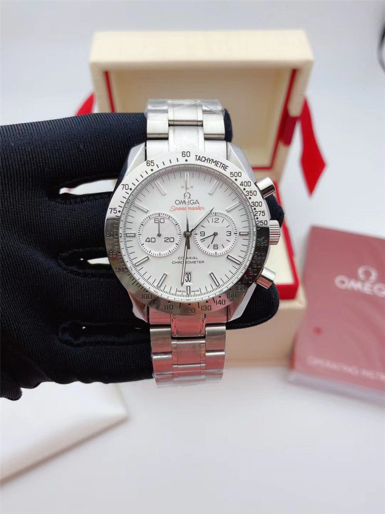 Men's Quartz Watch Chronograph 904L Stainless Steel 44mm-OG 91