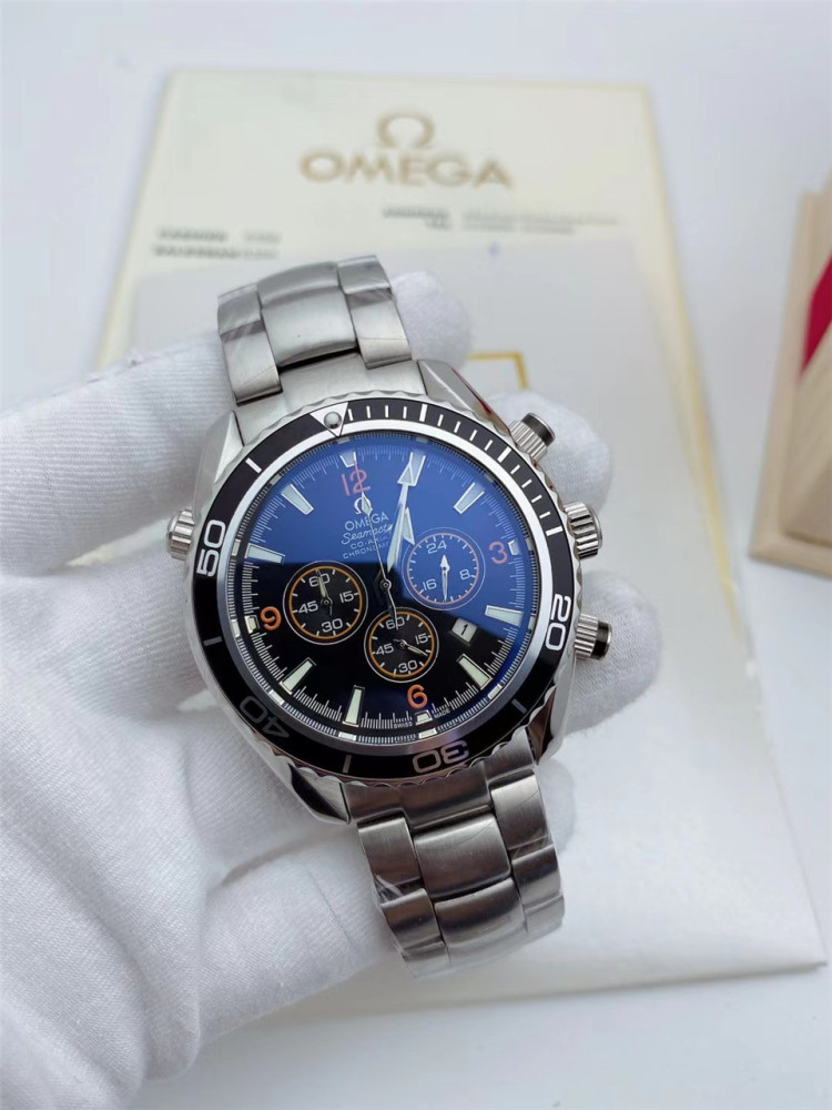 Men's Quartz Watch Chronograph 904L Stainless Steel 42mm-OG 78