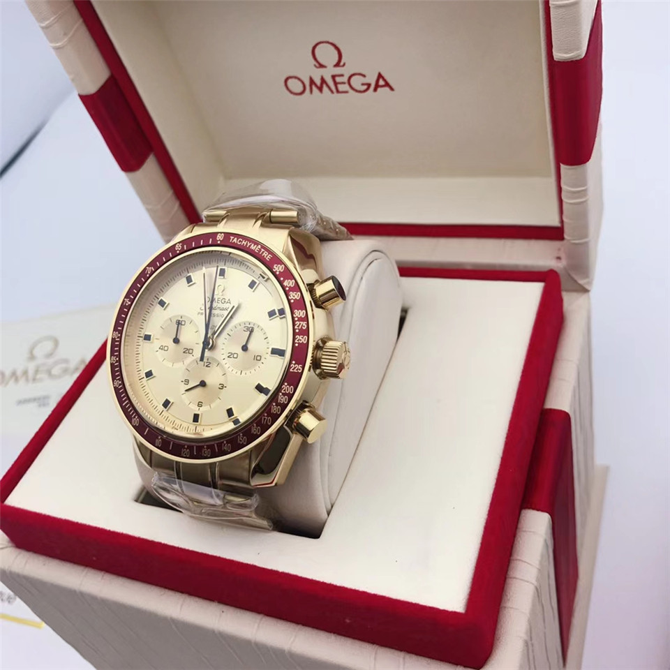 Men's Quartz Watch Chronograph 904L Stainless Steel 42mm-OG 73