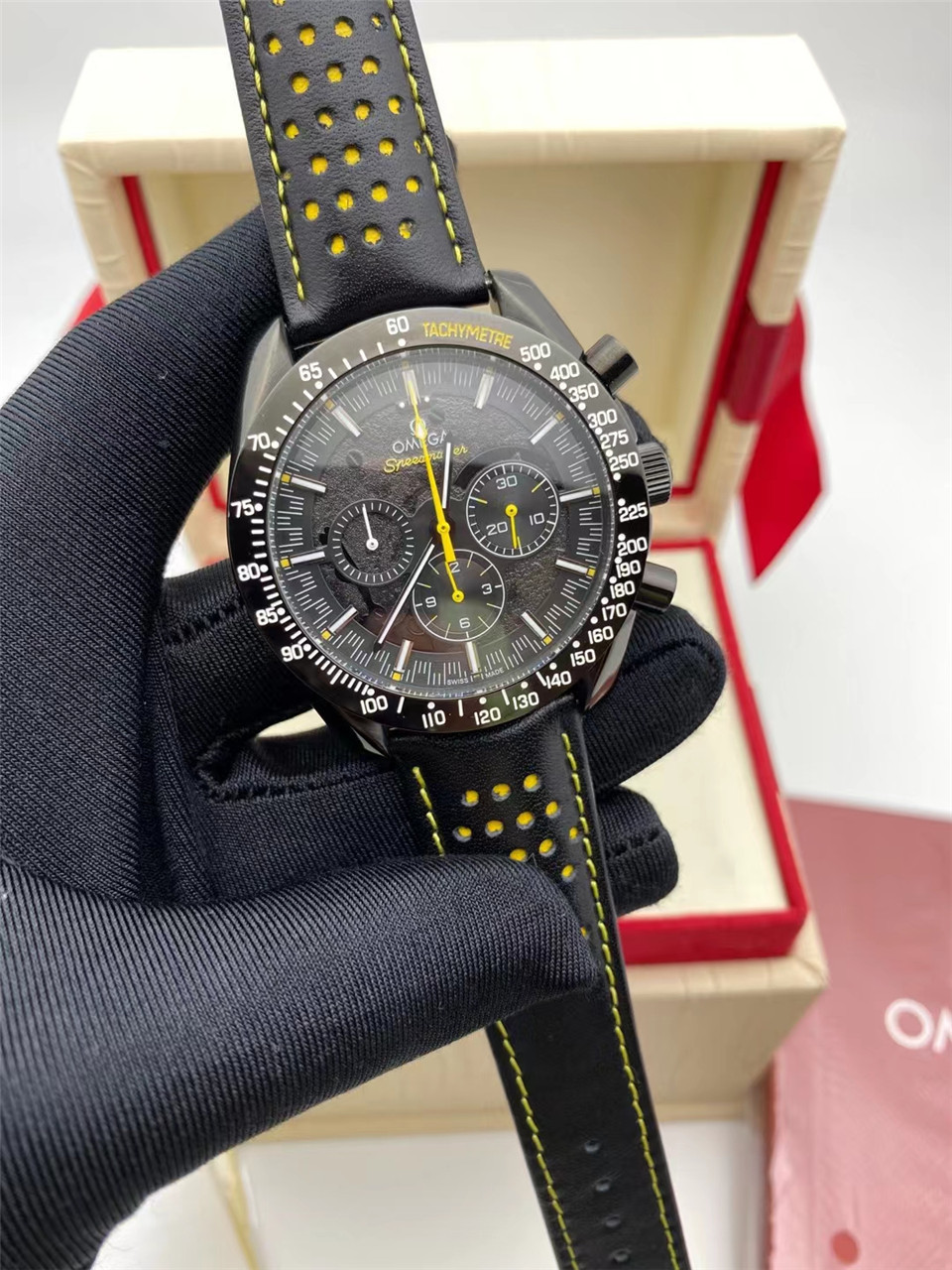 Men's Quartz Watch Chronograph 904L Stainless Steel 43mm-OG 93