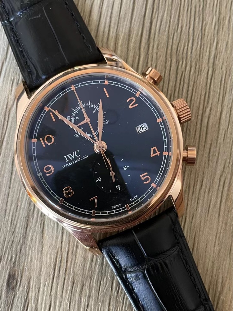 Men's Quartz Watch Chronograph 904L Stainless Steel 42mm-IC68