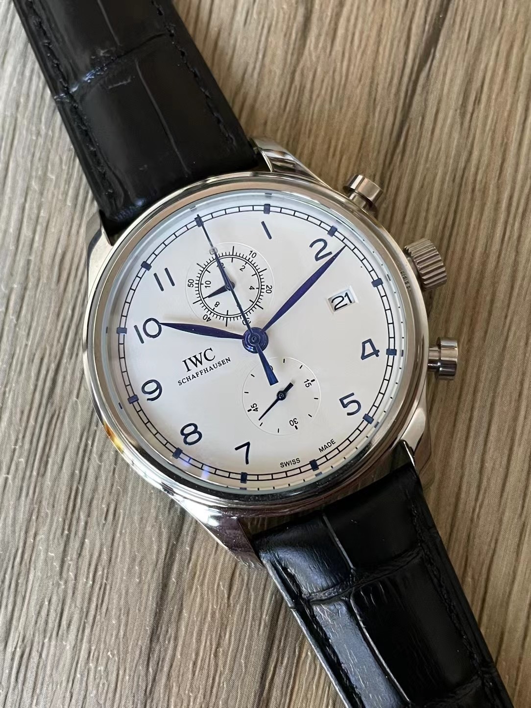 Men's Quartz Watch Chronograph 904L Stainless Steel 42mm-IC69