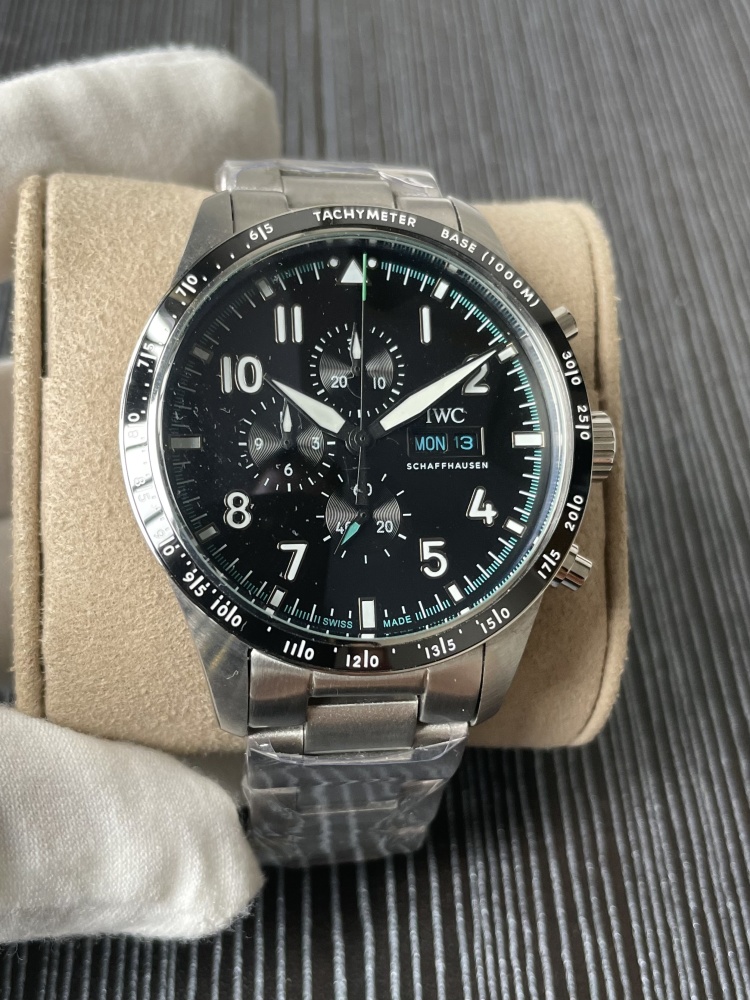 Men's Quartz Watch Chronograph 904L Stainless Steel 43mm-IC89