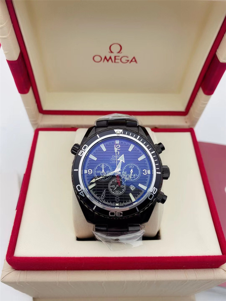 Men's Quartz Watch Chronograph 904L Stainless Steel 42mm-OG 78
