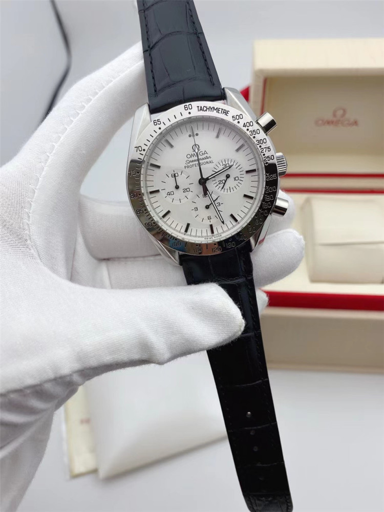 Men's Quartz Watch Chronograph 904L Stainless Steel 42mm-OG 75