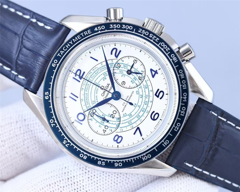 Men's Quartz Watch Chronograph 904L Stainless Steel 42mm-OG 98