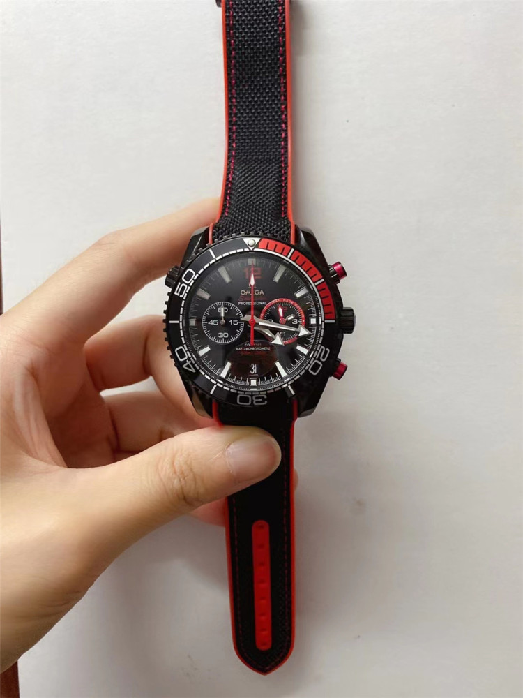 Men's Quartz Watch Chronograph 904L Stainless Steel 42mm-OG 64