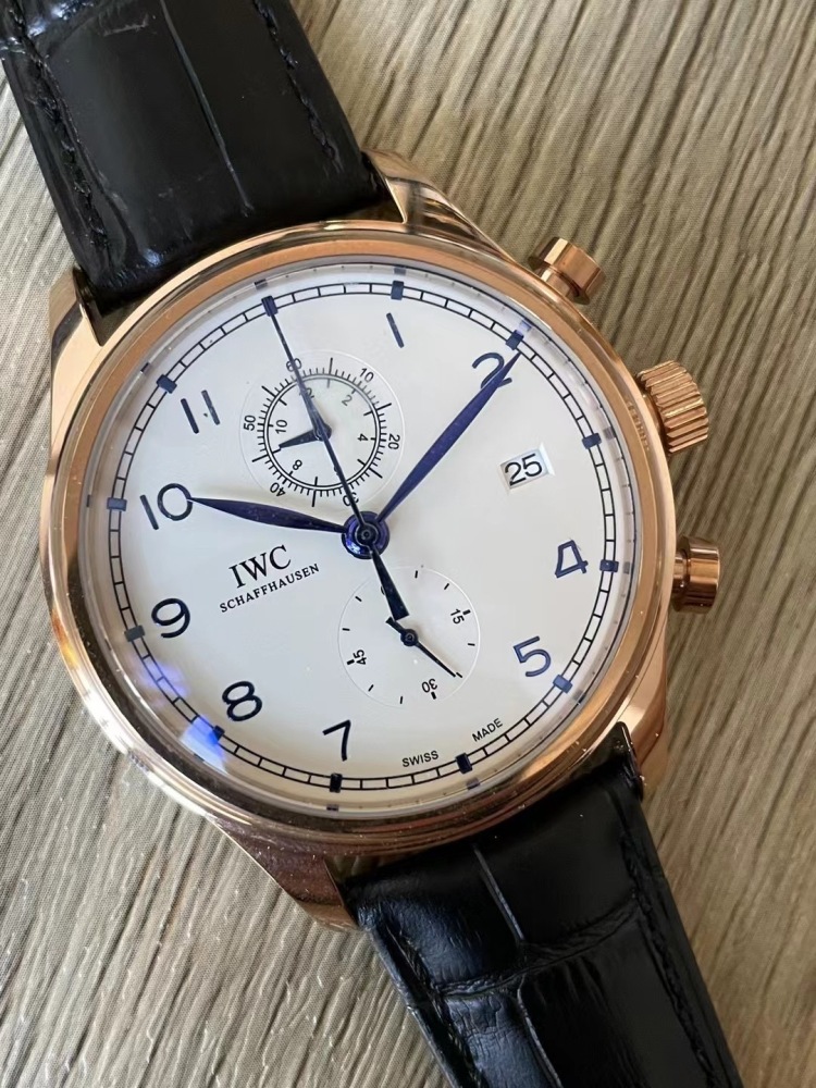 Men's Quartz Watch Chronograph 904L Stainless Steel 42mm-IC68