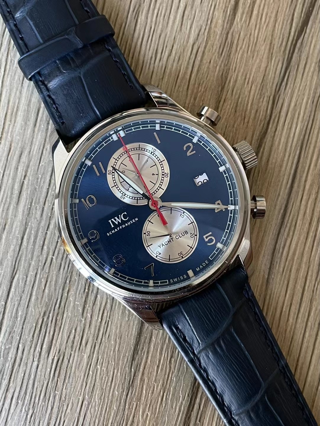 Men's Quartz Watch Chronograph 904L Stainless Steel 42mm-IC69