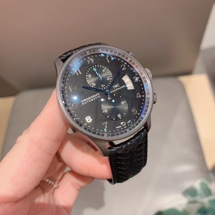 Men's Quartz Watch Chronograph 904L Stainless Steel 44mm-IC74