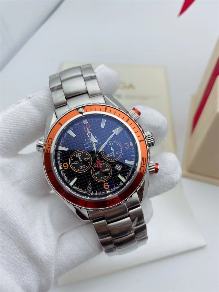 Men's Quartz Watch Chronograph 904L Stainless Steel 42mm-OG 78