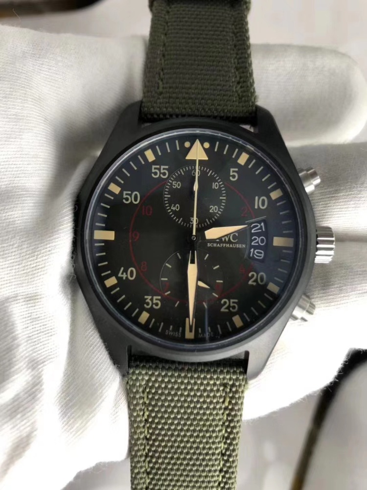 Men's Quartz Watch Chronograph 904L Stainless Steel 43mm-IC64