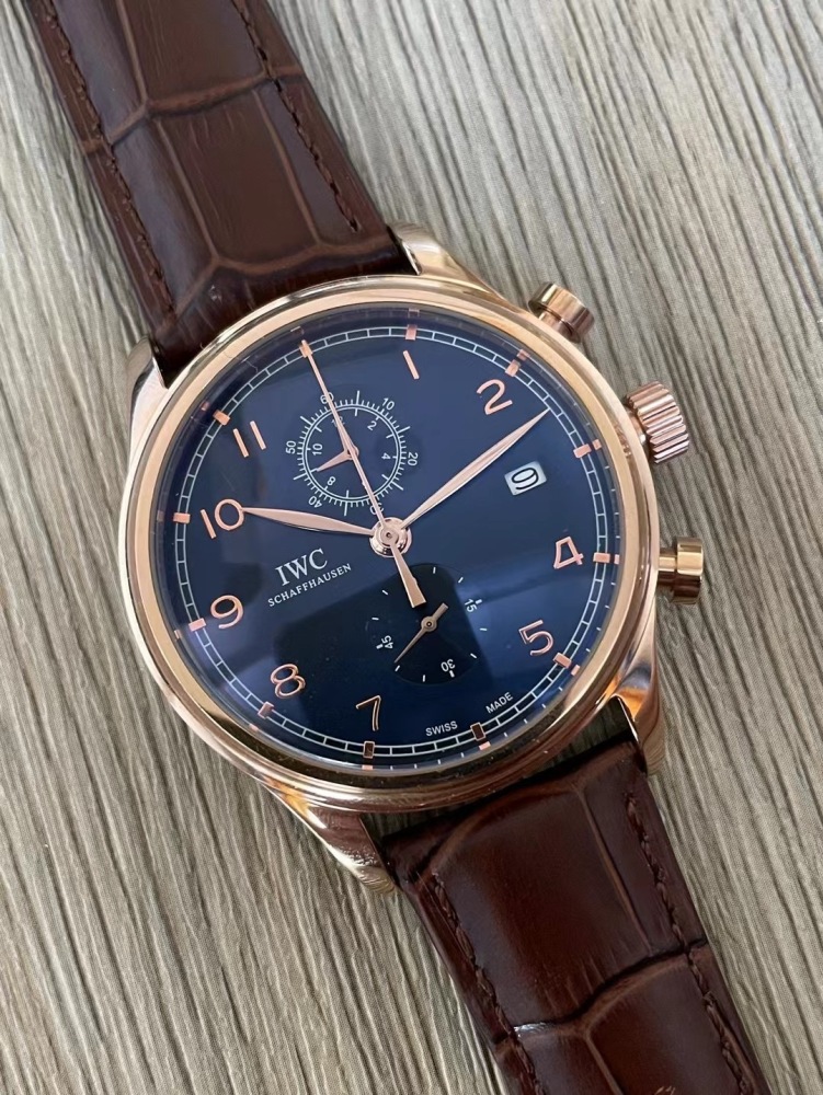 Men's Quartz Watch Chronograph 904L Stainless Steel 42mm-IC68