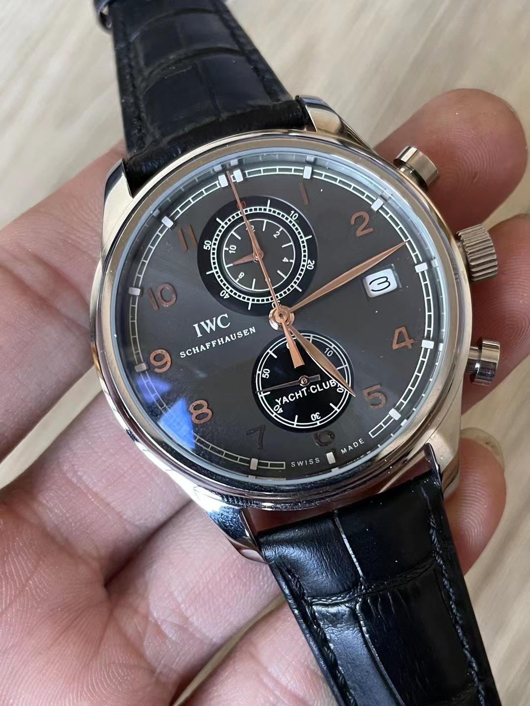 Men's Quartz Watch Chronograph 904L Stainless Steel 42mm-IC69