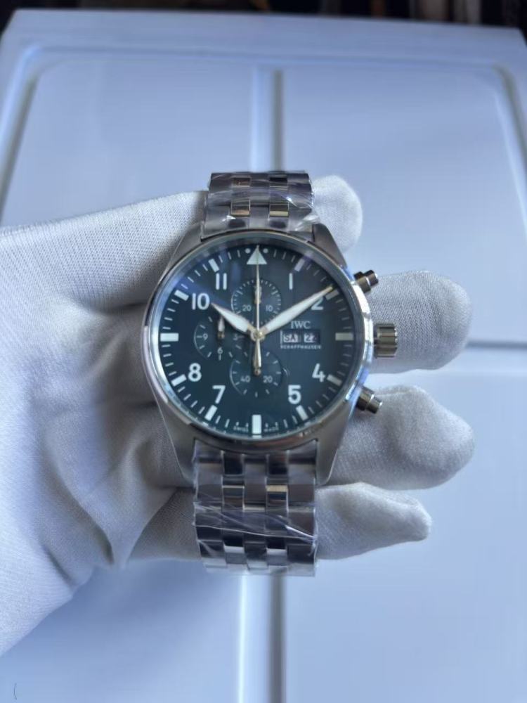 Men's Quartz Watch Chronograph 904L Stainless Steel 43mm-IC92