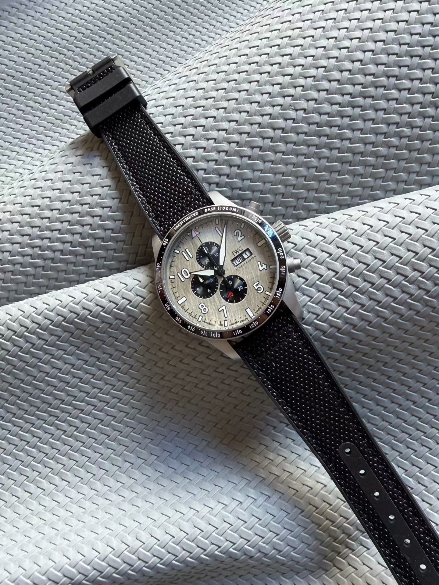 Men's Quartz Watch Chronograph 904L Stainless Steel 43mm-IC97
