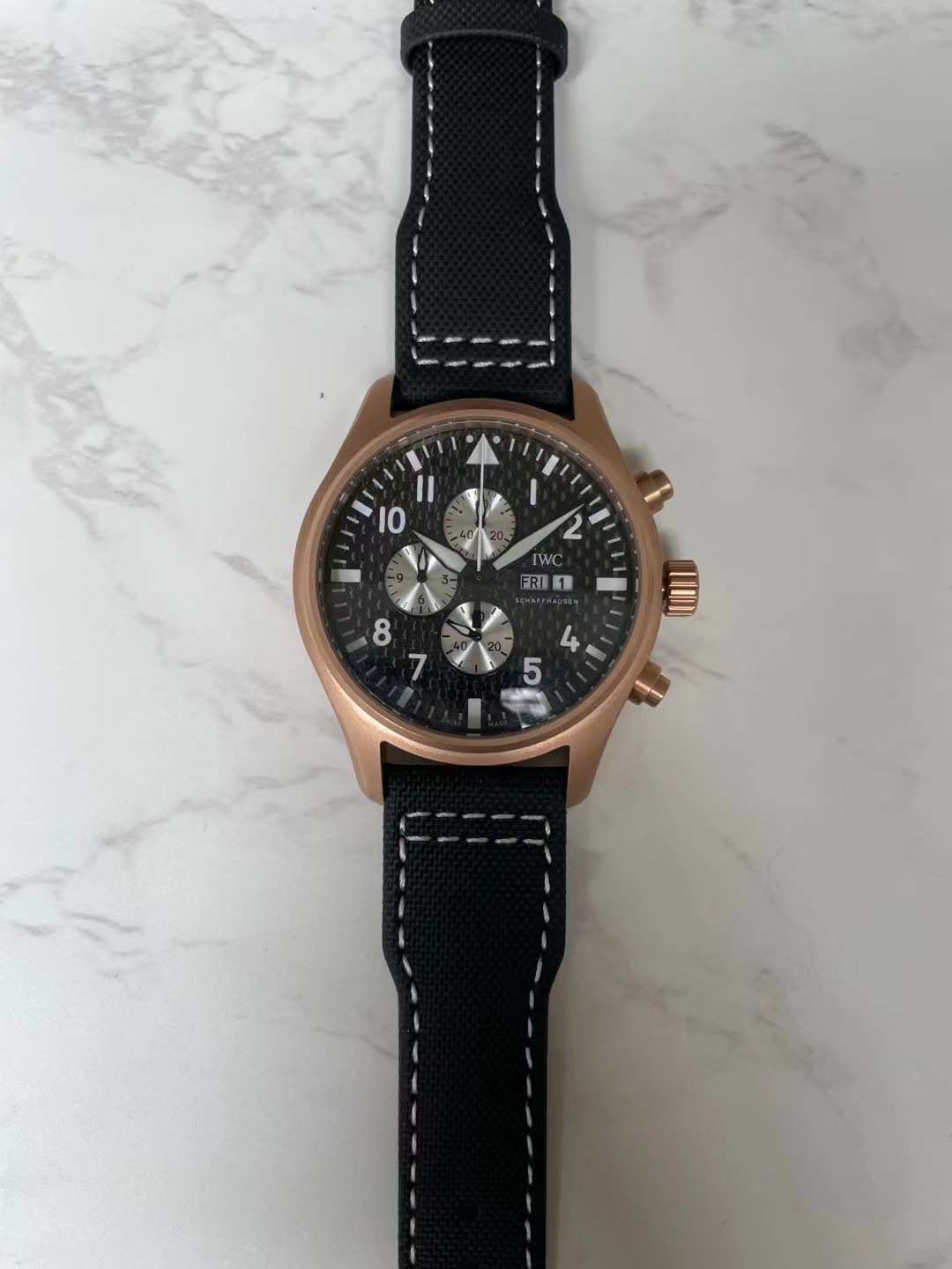 Men's Quartz Watch Chronograph 904L Stainless Steel 42mm-IC44
