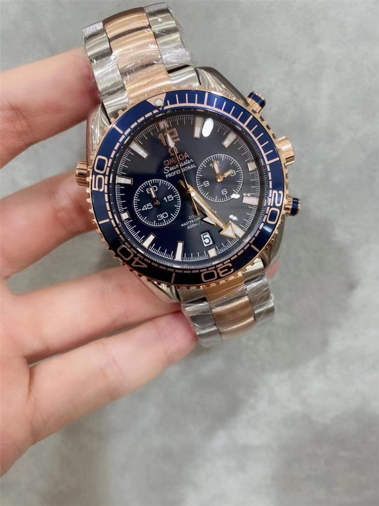 Men's Quartz Watch Chronograph 904L Stainless Steel 42mm-OG 70