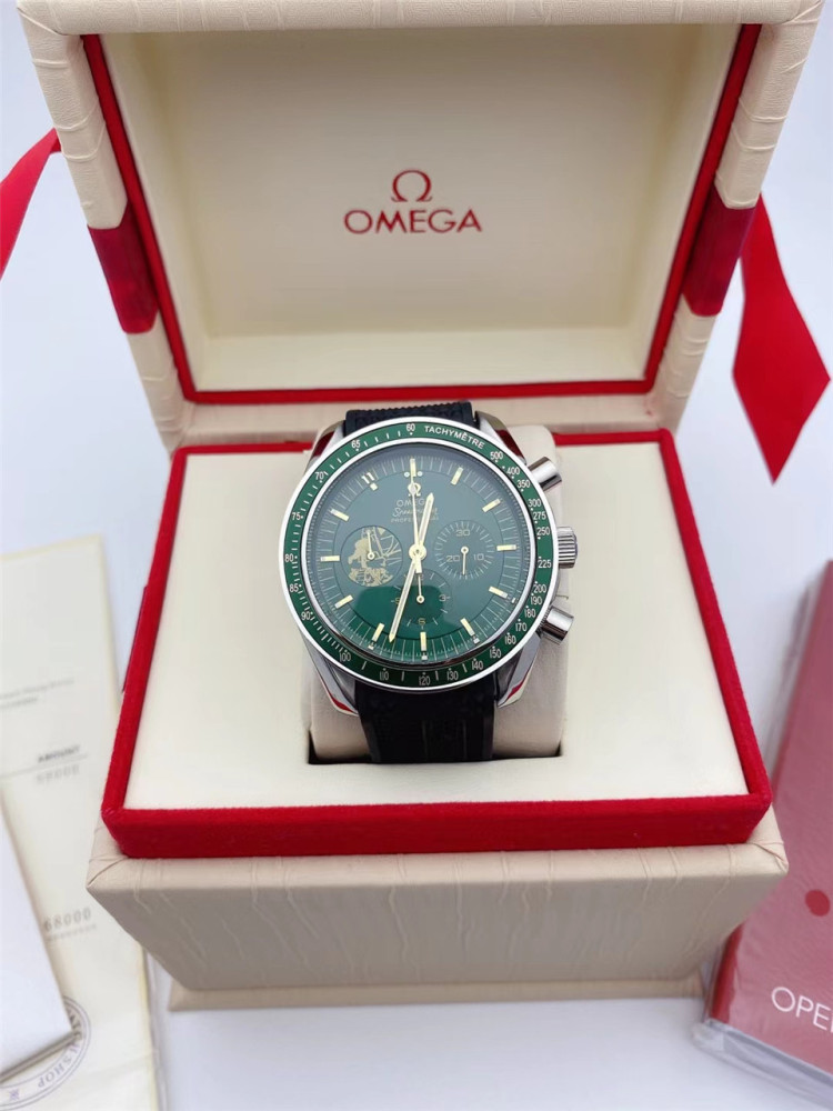 Men's Quartz Watch Chronograph 904L Stainless Steel 42mm-OG 62