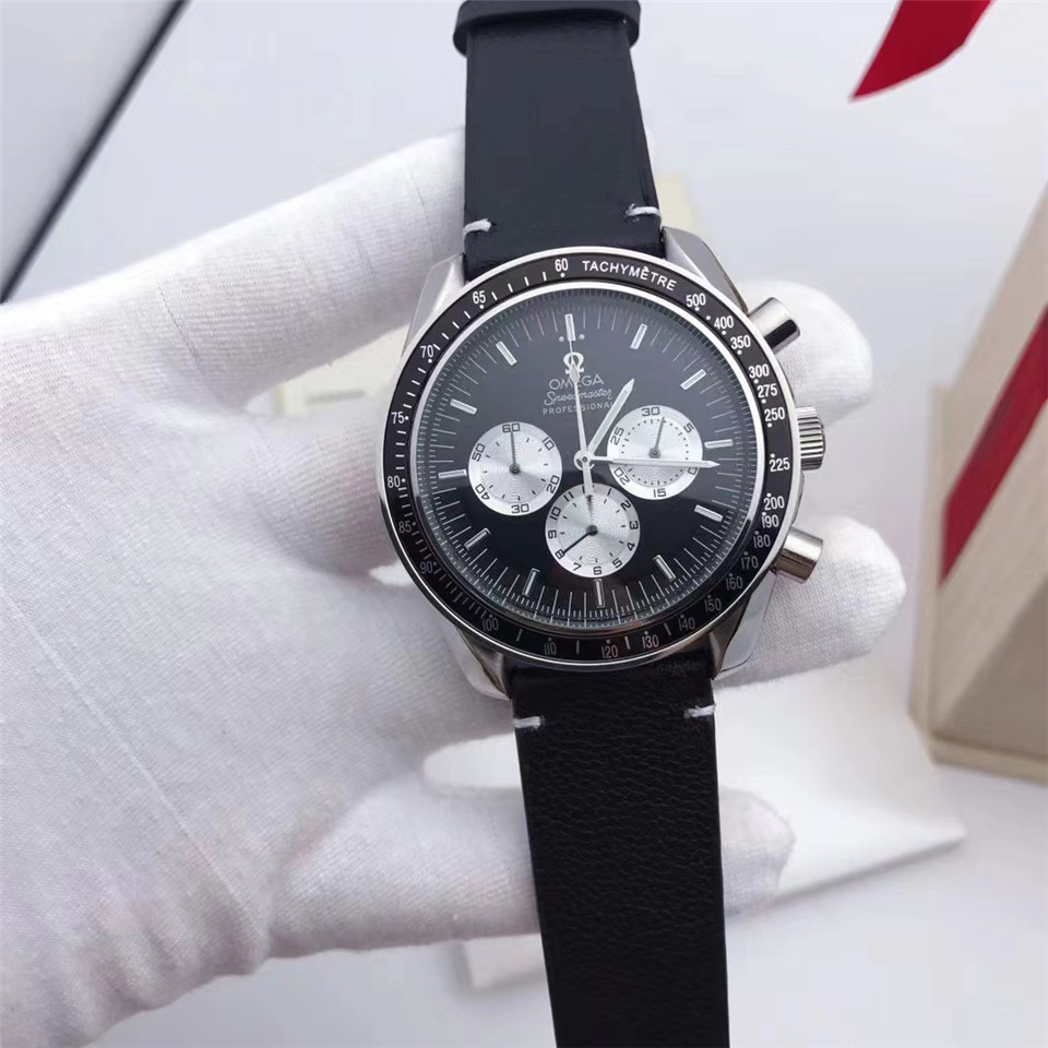 Men's Quartz Watch Chronograph 904L Stainless Steel 42mm-OG 66