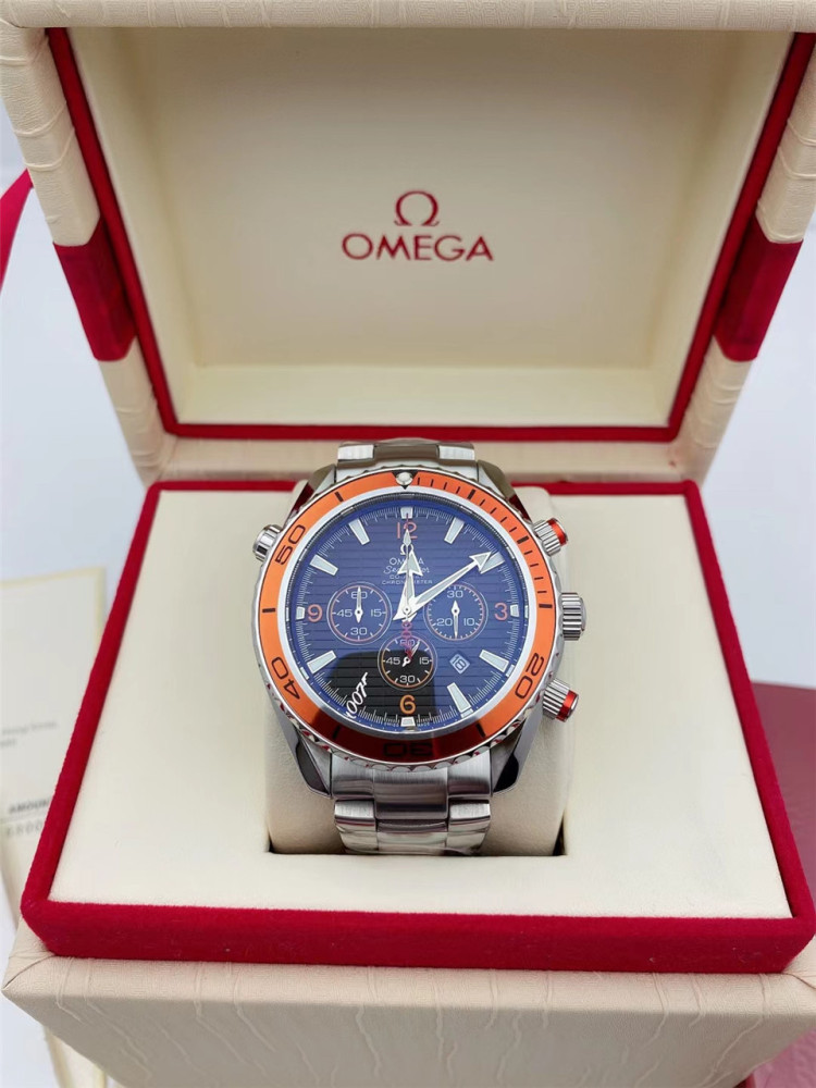Men's Quartz Watch Chronograph 904L Stainless Steel 42mm-OG 78